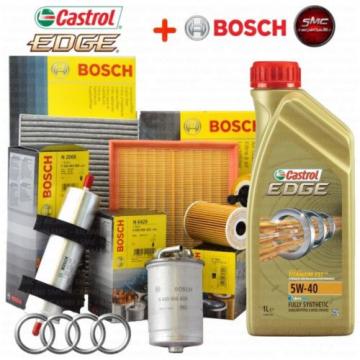 INSPEKTIONSKIT ÖL CASTROL TITANIUM 5W40 5L 4FILTER BOSCH AUDI A5 2.0TDI 130KW