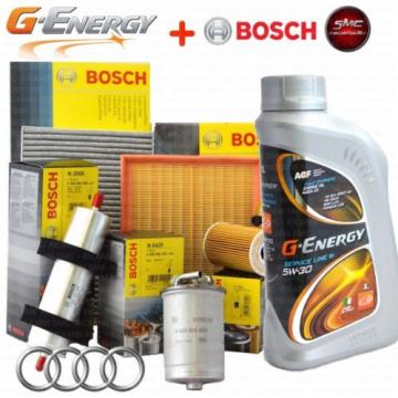 INSPEKTIONSKIT ÖL G-ENERGY 5W30 5L 4 FILTER BOSCH AUDI A4 1.9 TDI AVB BKE AVF