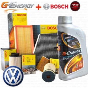 INSPEKTIONSKIT ÖL G-ENERGY 5W30 5L 4 FILTER BOSCH VW GOLF 6 2.0 TDI CBAB CFFB