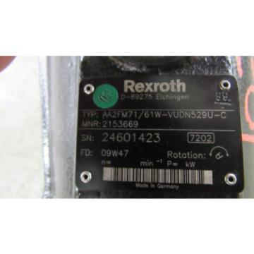 REXROTH AA2FM71/61W-VUDN529U-C SERIES 61 AXIAL PISTON FIXED HYDRAULIC MOTOR