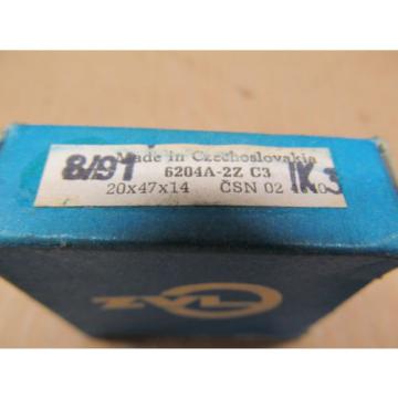 1  ZKL 6204A-2Z-C3 6204A2ZC3 BEARING