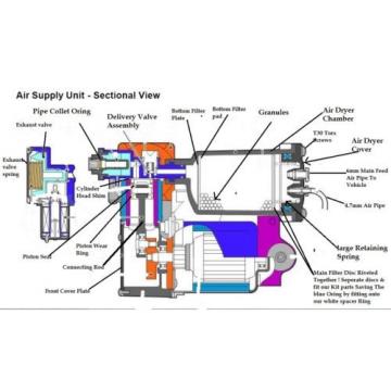 Discovery 3 Air Compressor Pump &amp; Dryer Master Repair Kit Land Rover Hitachi