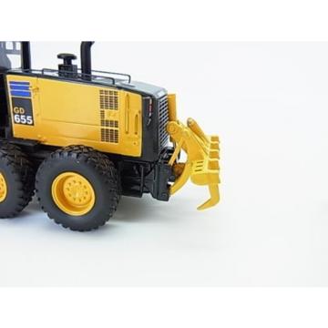 Komatsu motor graders GD655-5 Diecast with Topcon &amp; Figure 1/50 f/s Japan