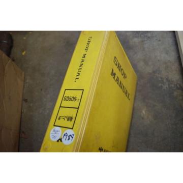 KOMATSU GD500-2 Motor Grader Service Repair Manual book shop road blade overhaul