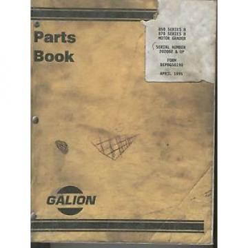 Komatsu Dresser Galion Parts Book - 850 &amp; 870 Series B Motor Graders