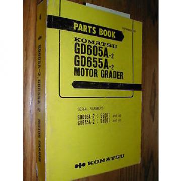 Komatsu GD605A-2 655A PARTS MANUAL BOOK CATALOG MOTOR GRADER PEPB023U0204 GUIDE