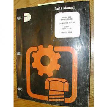 Dresser Komatsu 850 PARTS MANUAL BOOK CATALOG MOTOR GRADER GUIDE LIST BEPBG58100