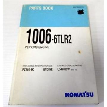 Ersatzteilkatalog Komatsu PC180-5K Parts book Motor 1006-6TLR2 Perkins 1994