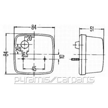 NEU 1x HELLA 2BA003014-111 Blinkleuchte LINKS RECHTS P21W €14 95/Einheit