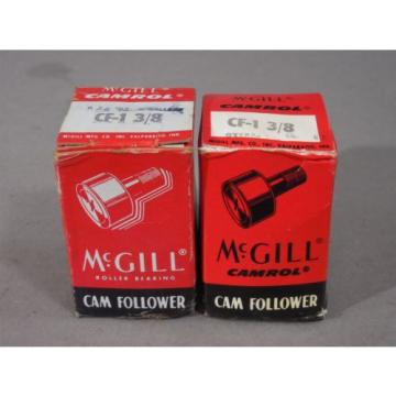 LOT of 2 McGill Camrol Cam Follower CF-1 3/8