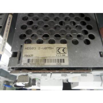 INDRAMAT REXROTH SERVO DRIVE HDS03.2-W075N HDS032-W075N HDS03-2-W075N W/ DSS2.1