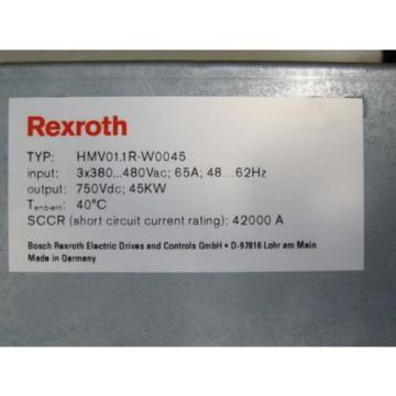 Rexroth HMV01.1R-W0045-A-07-NNNN Power Supply  &gt; ungebraucht &lt;