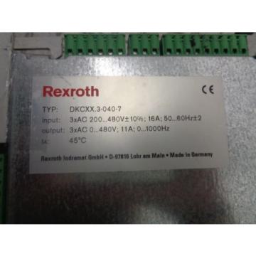 REXROTH TYP: DKCXX.30-040-7 SERVO DRIVE FOR PARTS NOT WORKING