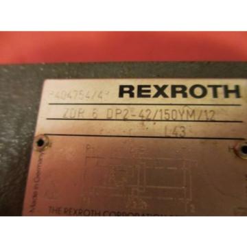 Rexroth ZDR 6 DP2-42/150YM/12 Pressure Relief Valve ZDR6DP242150YM/12