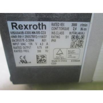 REXROTH MSM040B-0300-NN-M0-CC0 SERVO MOTOR  IN BOX