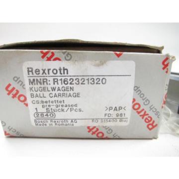Rexroth R162321320 Ball Carriage Linear Runner Block 