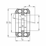 FAG Axial deep groove ball bearings - 54244-MP