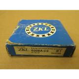 1  ZKL ZVL 6208A C3 SINGLE ROW BALL BEARING NO SHIELD 6208AC3 6208 A C3