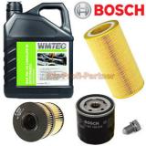 Bosch Ölfilter + 5 Liter WMTec SAE 5W-30 Longlife III Öl BMW 1er Coupe E82 120d